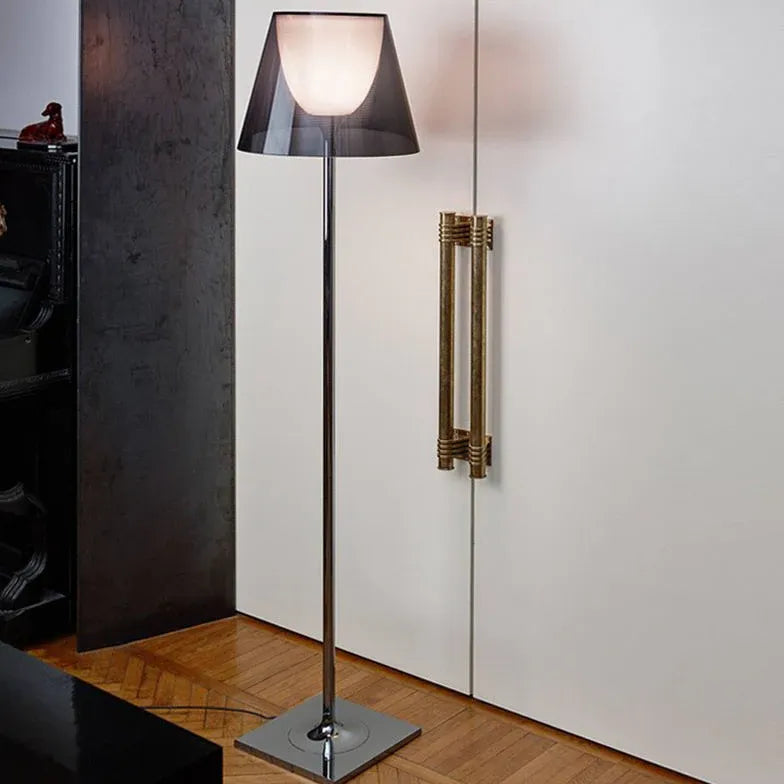 Cone Aluminum Semi-Transparent Modern Floor Lamp