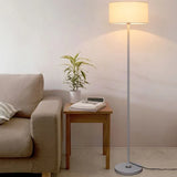 Cylindrical Slim Metal Minimalist Floor Lamp