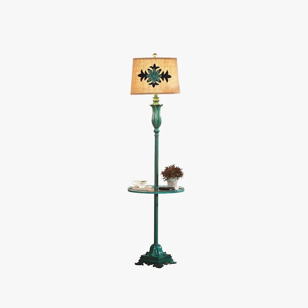 Lampadaire de style country vert vert