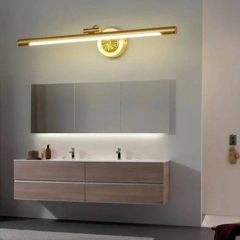 Applique Murale Miroir De Salle De Bain Led En Laiton - Clowas.fr