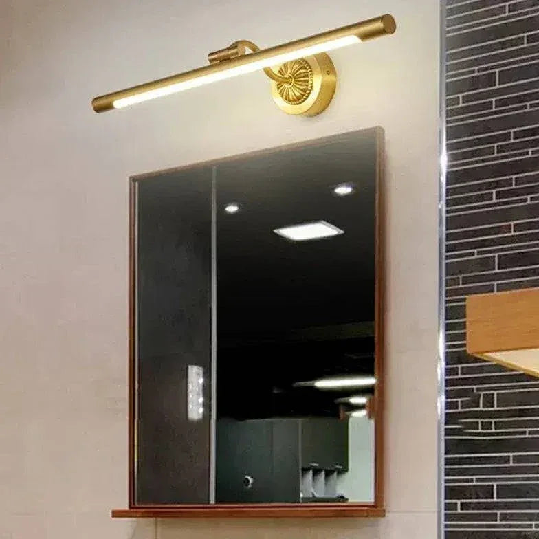 Applique Murale Miroir De Salle De Bain Led En Laiton - Clowas.fr