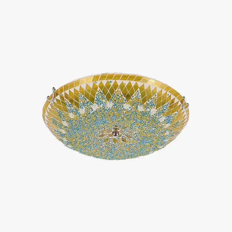 Plafonnier Oriental Créatif Verre Coloré Chambre - Clowas.fr