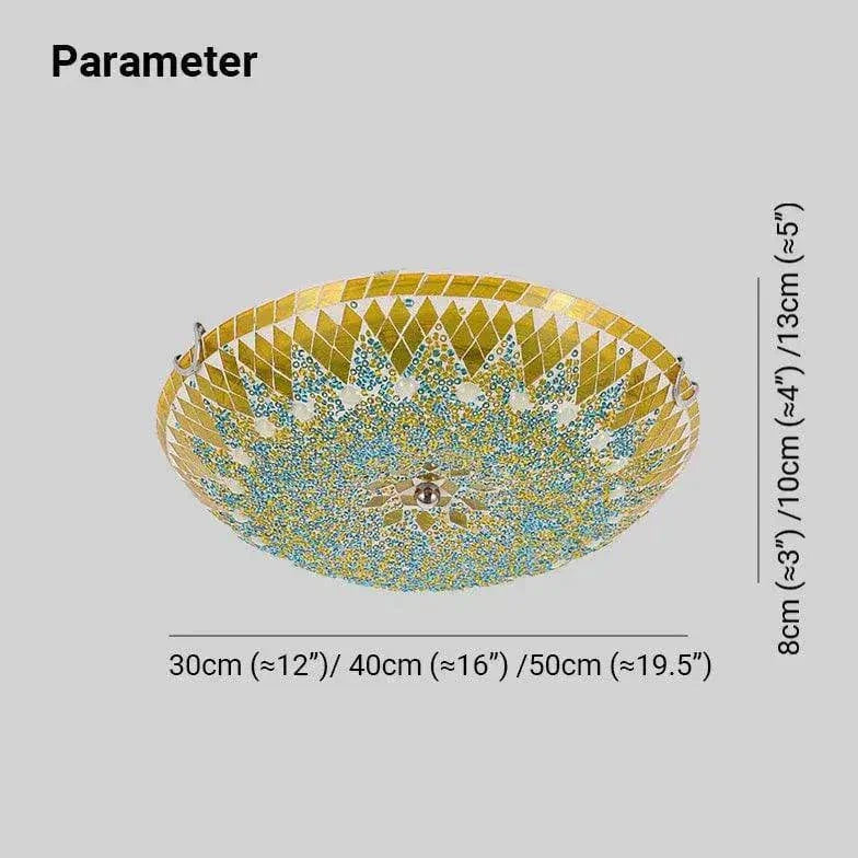 Plafonnier Oriental Créatif Verre Coloré Chambre - Clowas.fr