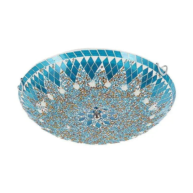 Plafonnier Oriental Créatif Verre Coloré Chambre - Clowas.fr