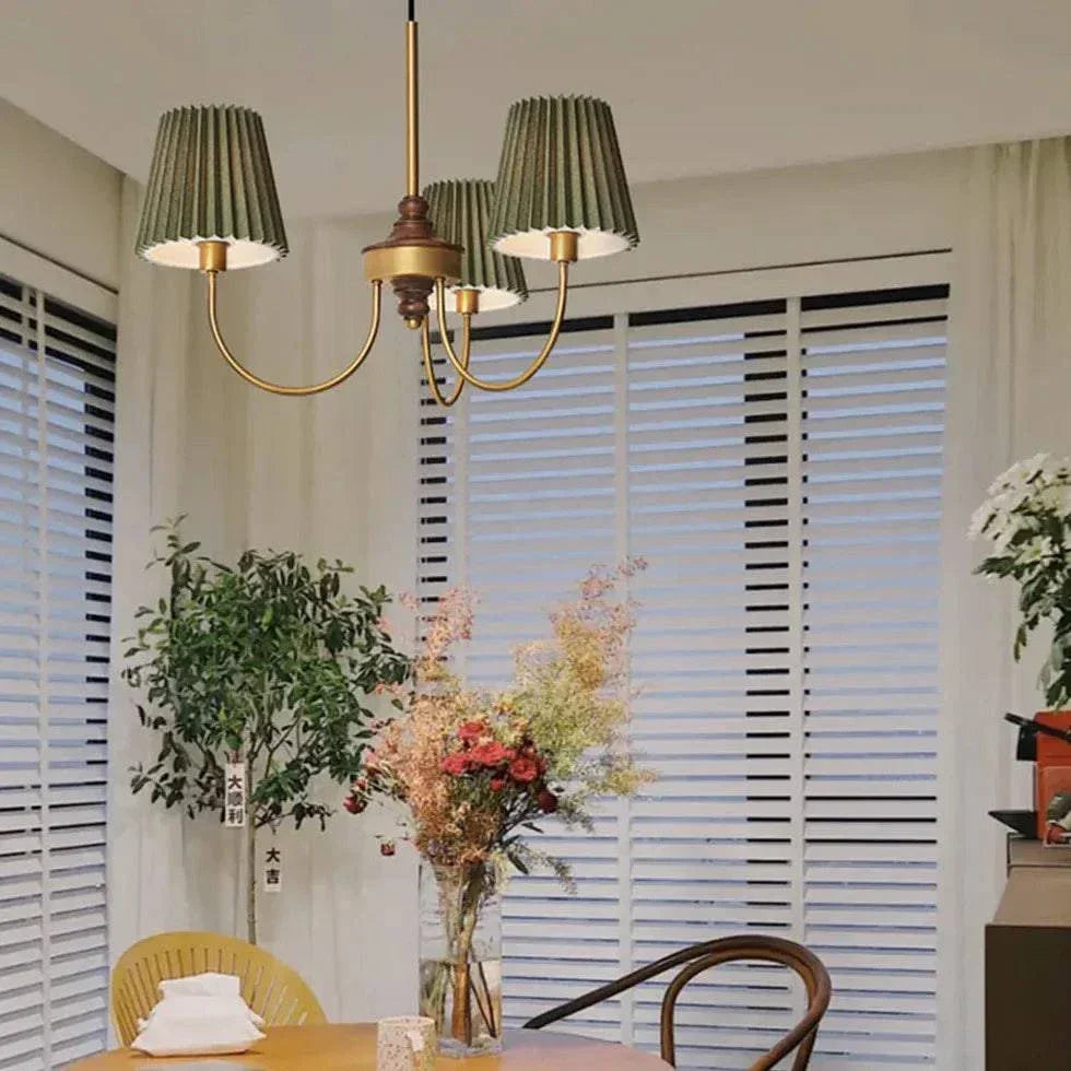 Suspension Led Vintage Avec Abat-Jour En Tissu - Clowas.fr