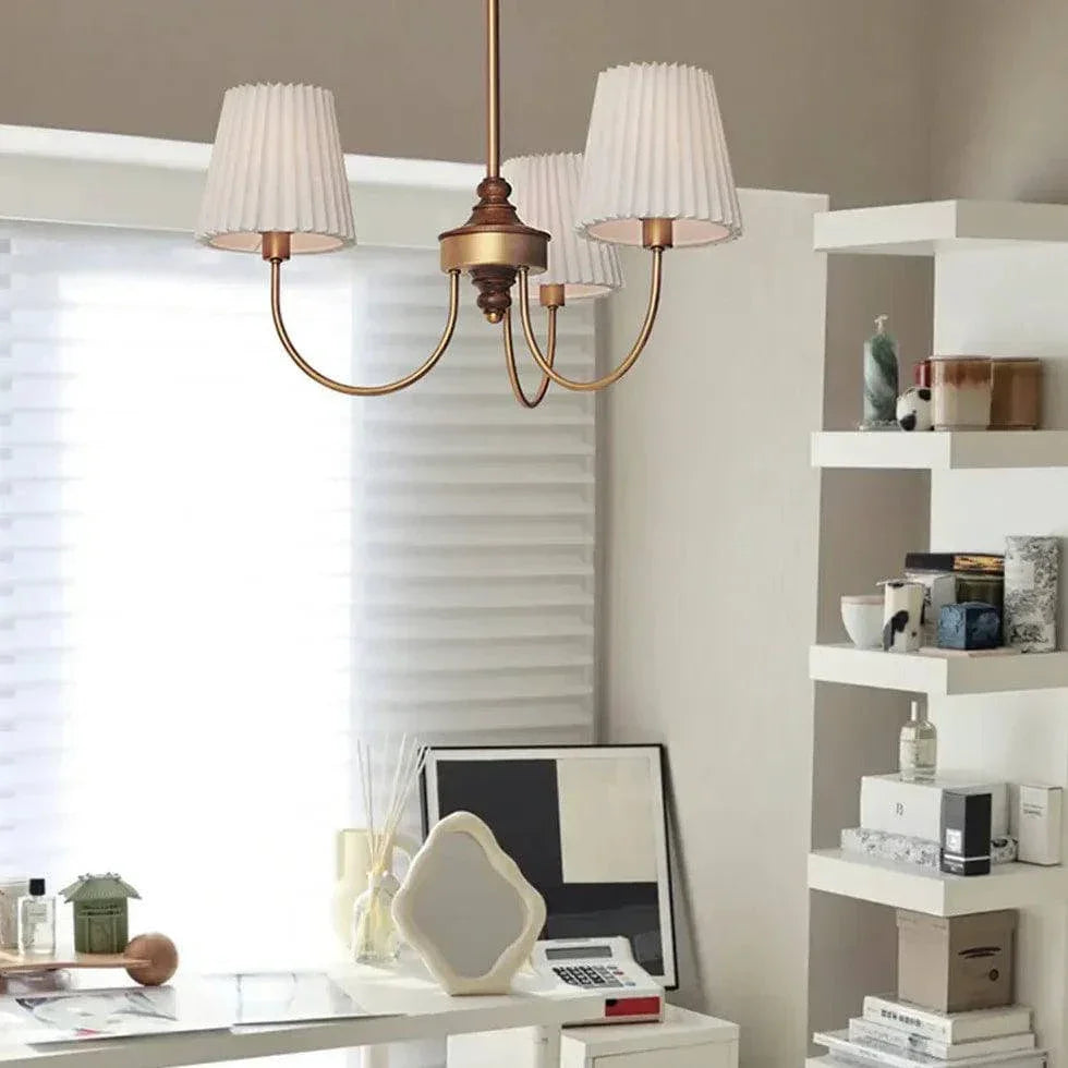 Suspension Led Vintage Avec Abat-Jour En Tissu - Clowas.fr