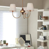 Suspension Led Vintage Avec Abat-Jour En Tissu - Clowas.fr