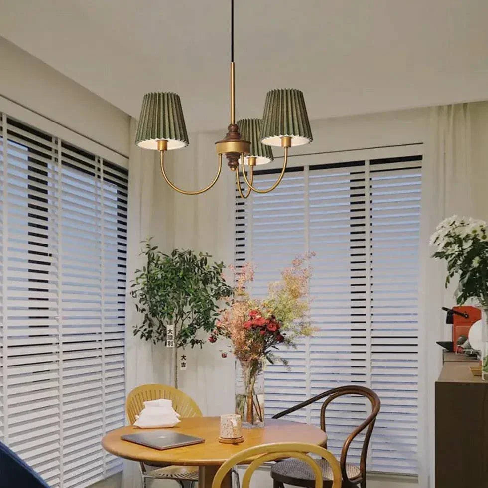 Suspension Led Vintage Avec Abat-Jour En Tissu - Clowas.fr