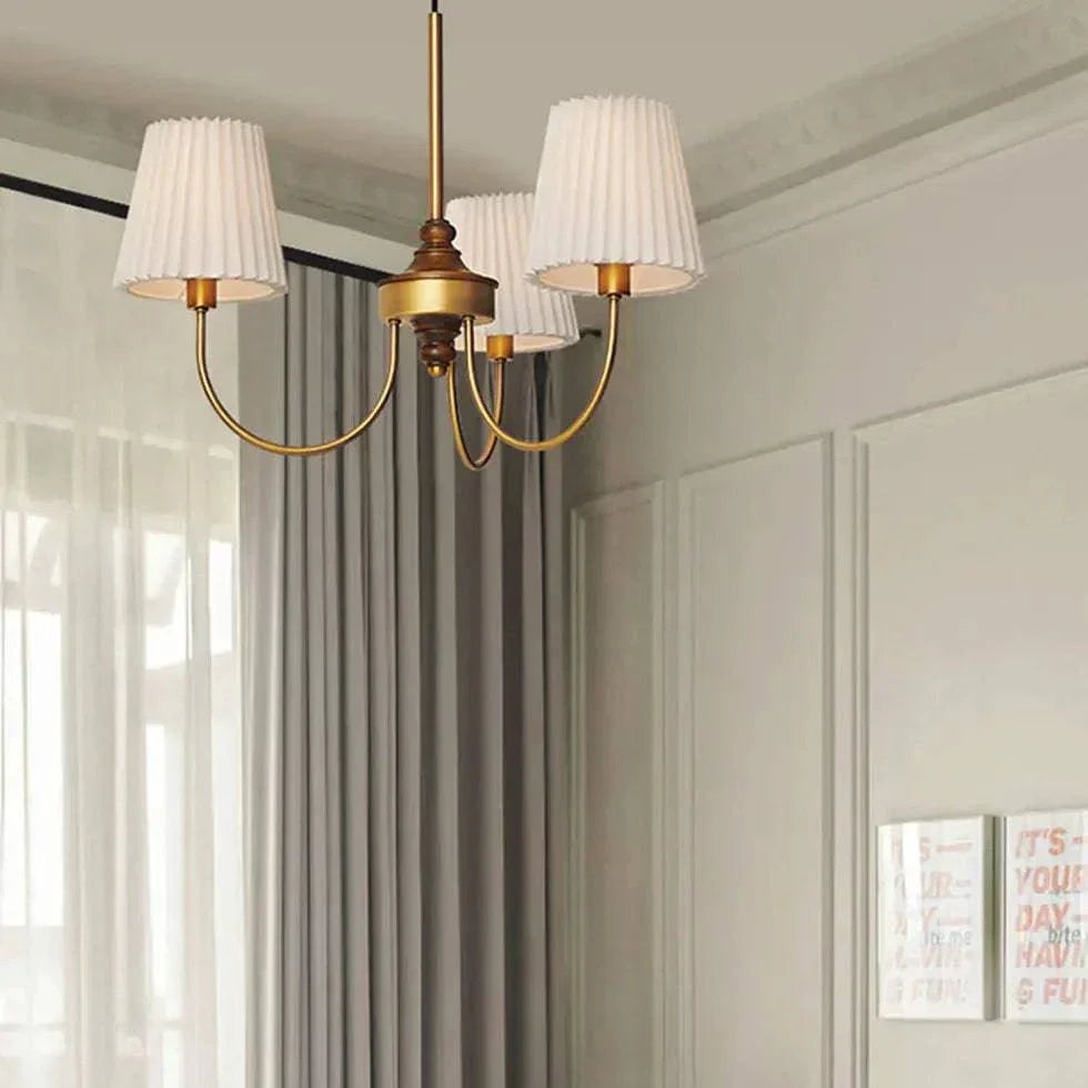 Suspension Led Vintage Avec Abat-Jour En Tissu - Clowas.fr