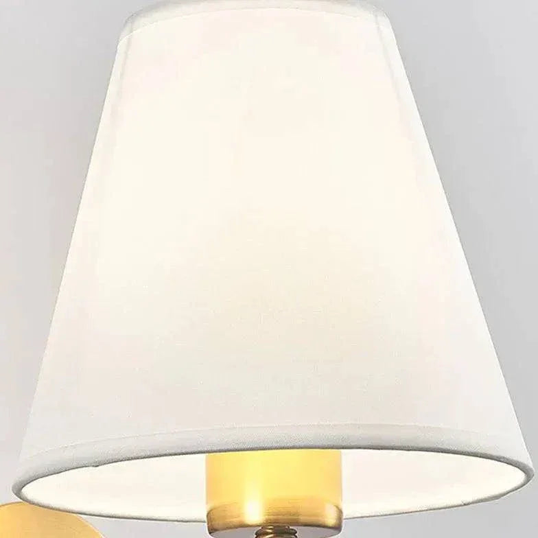 Abat-Jour En Tissu, Applique Murale Moderne Dorée Pour Chambre À Coucher - Clowas.fr