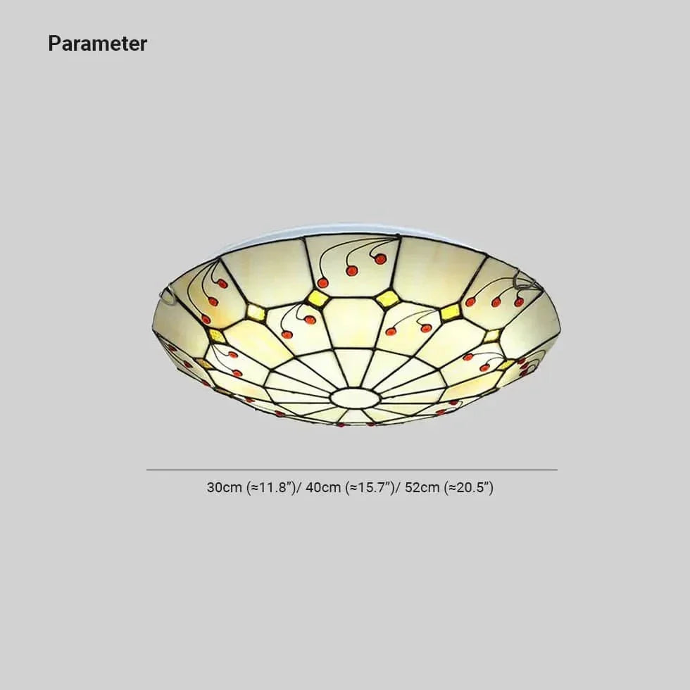 Plafonnier Coloré Led Rond Style Européen - Clowas.fr