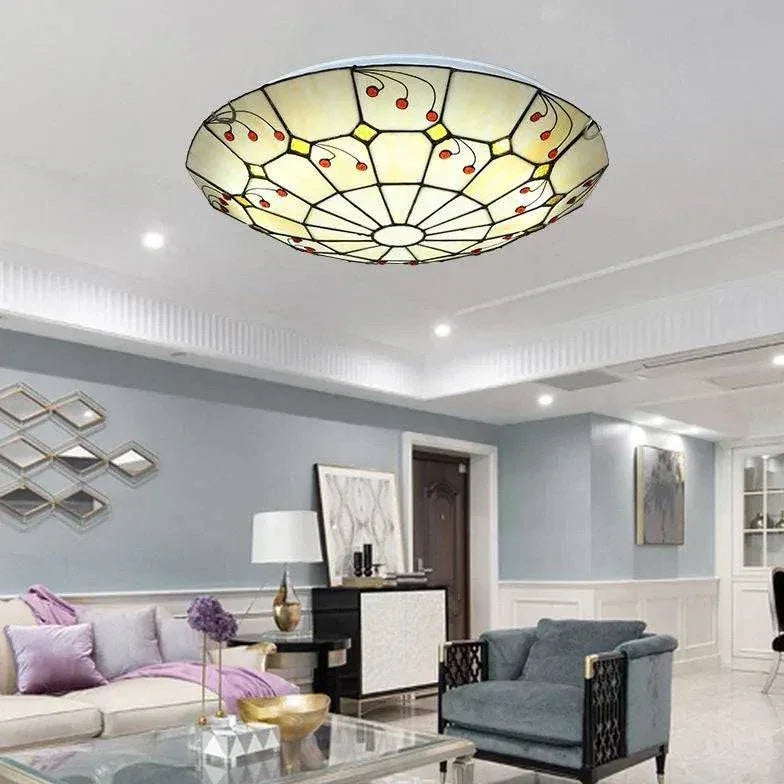Plafonnier Coloré Led Rond Style Européen - Clowas.fr