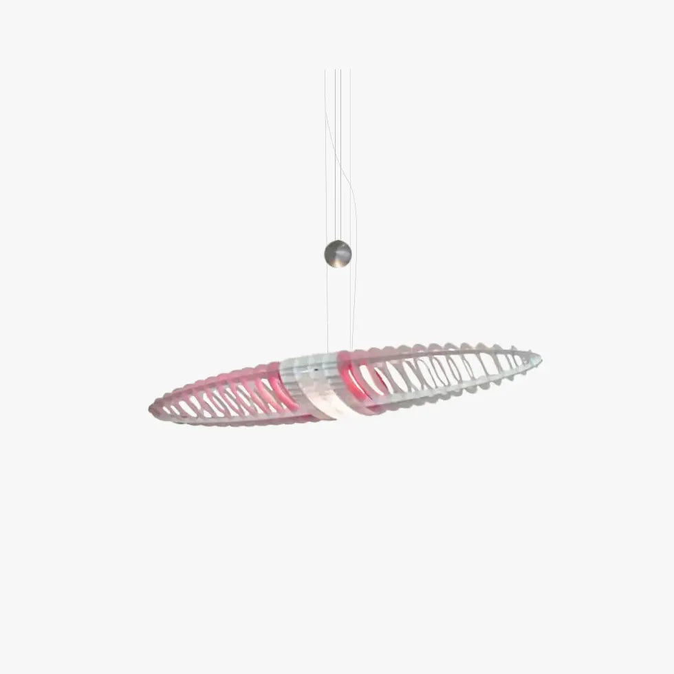 Oval Color-Blocked LED Modern Art Pendant Light