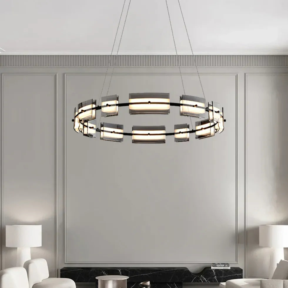 Ring Chandelier With Multiple Integrated Lights