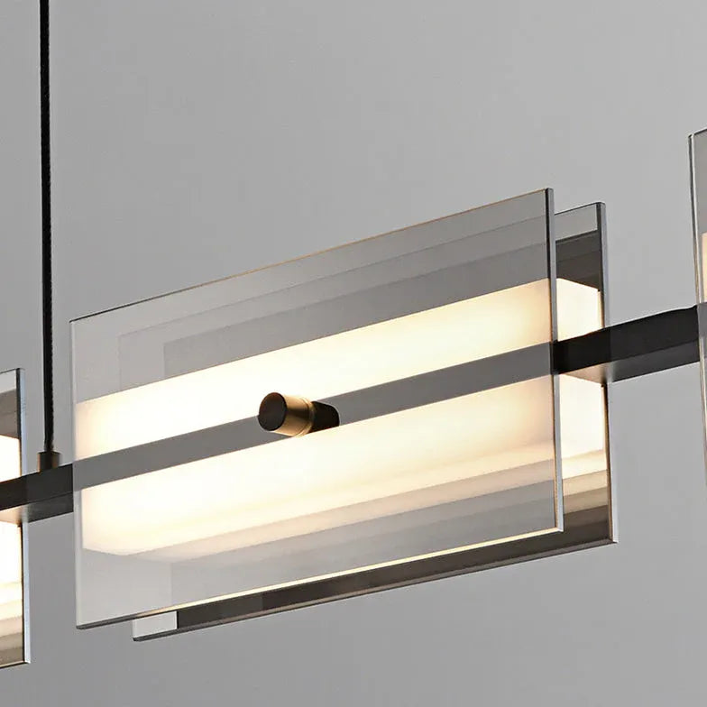 Lustre en cuivre pour restaurant au design moderne