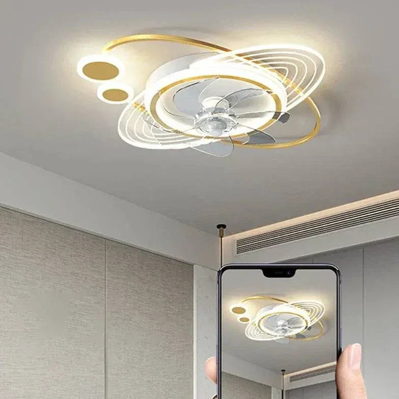 Plafonnier Led Avec Ventilateur De Chambre Simple - Clowas.fr