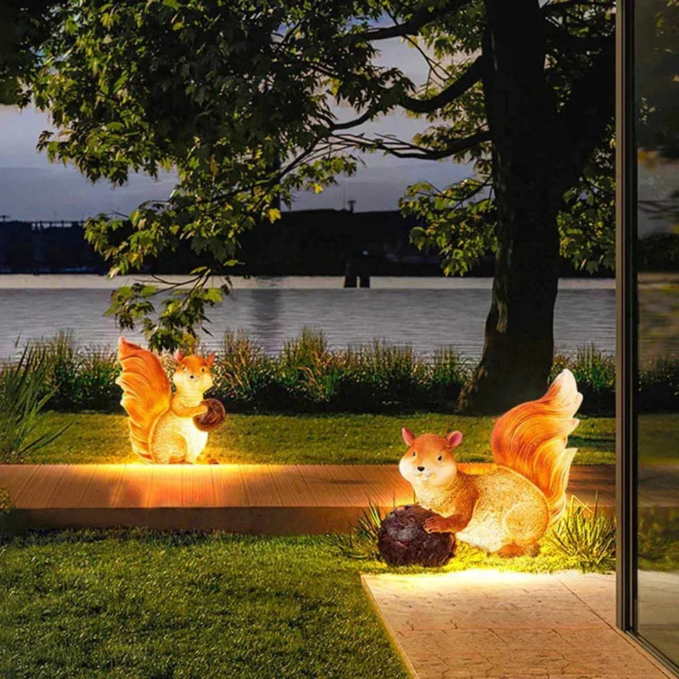 Lampadaire Extérieur Jardin Décoratif Led Solaire Animaux - Clowas.fr