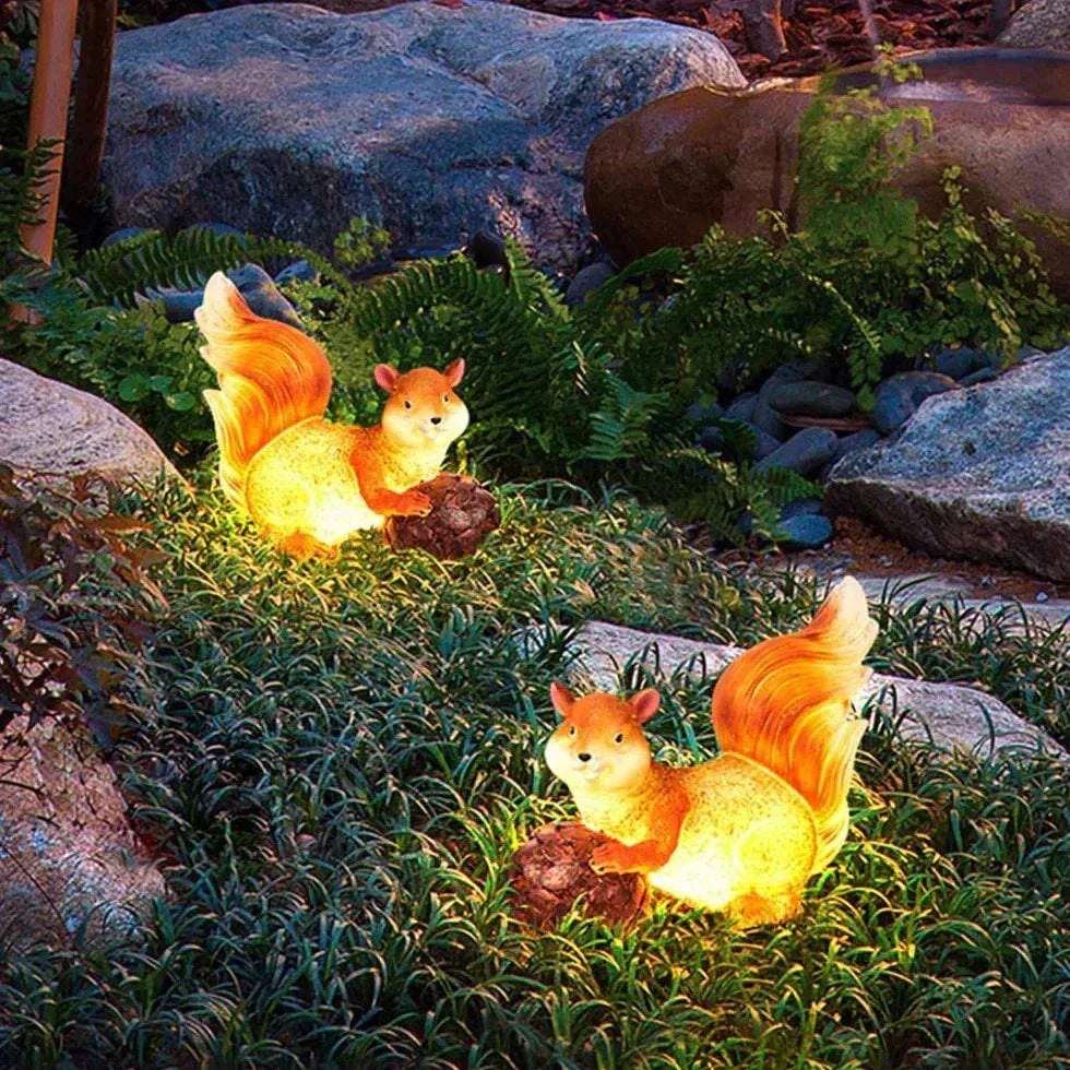 Lampadaire Extérieur Jardin Décoratif Led Solaire Animaux - Clowas.fr