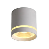 Luminaire industriel noir LED rond moderne