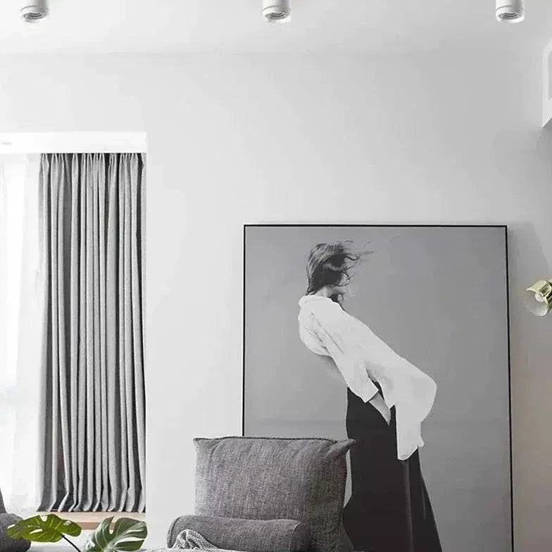 Luminaire Industriel Noir Led Rond Moderne - Clowas.fr