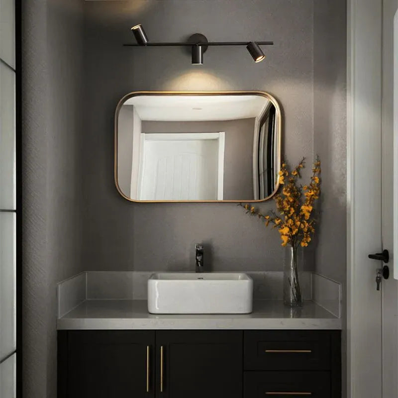 Multi Arm Cylinder Bathroom Mirror Spotlight