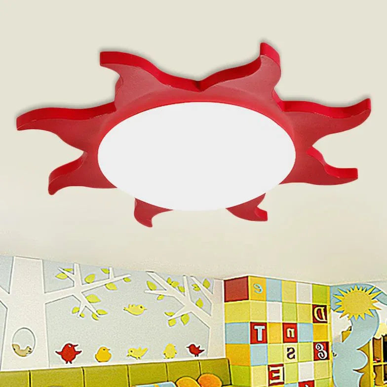 Multi-color Sunflower Shaped Bedroom Ceiling Light