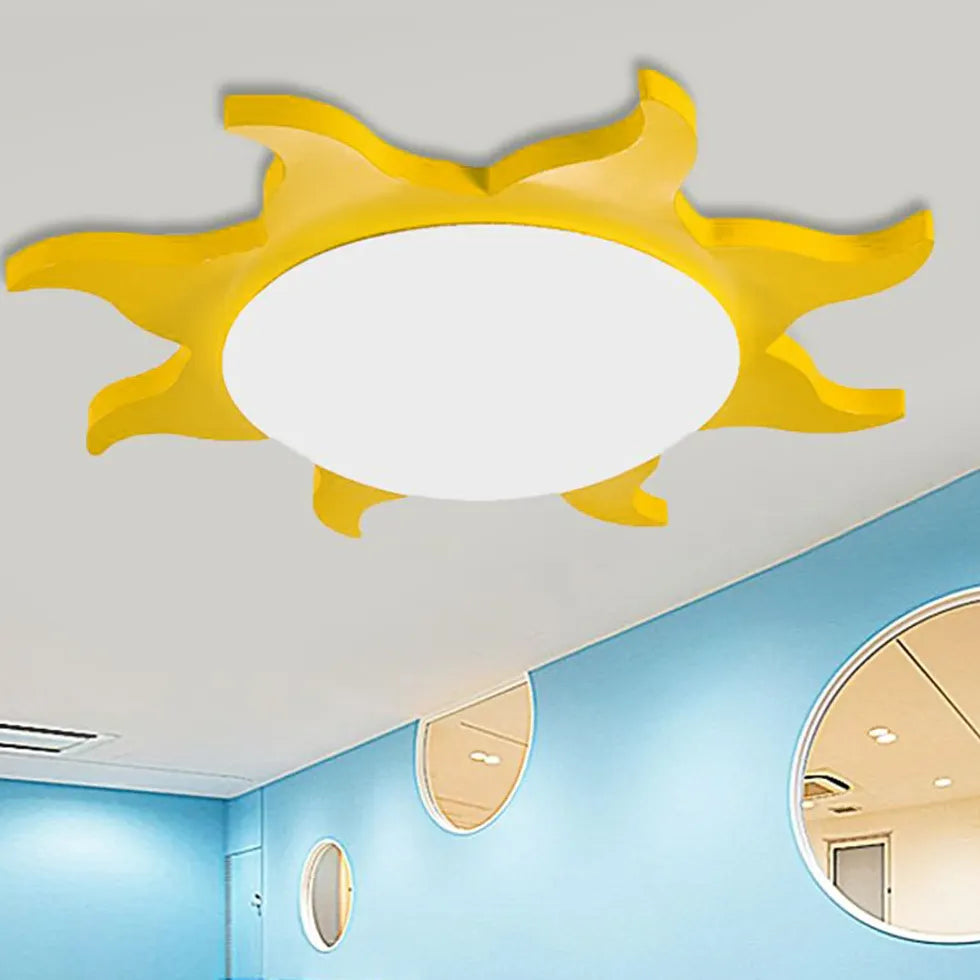 Multi-color Sunflower Shaped Bedroom Ceiling Light