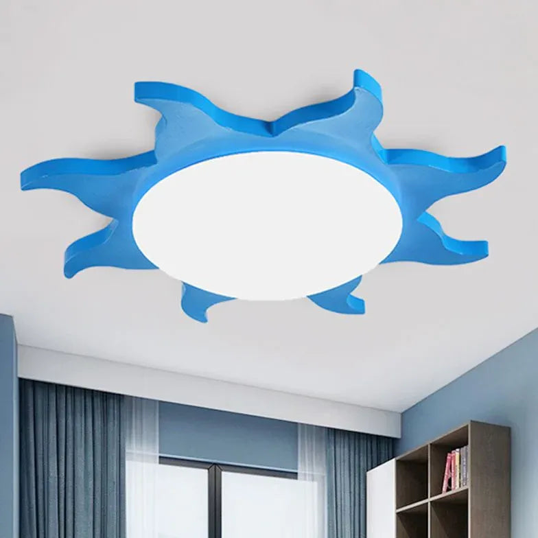 Multi-color Sunflower Shaped Bedroom Ceiling Light