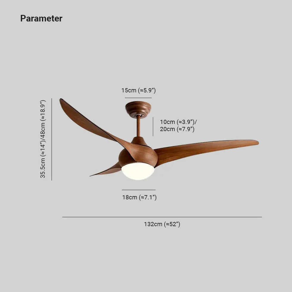 Plafonniers Ventilateurs Lampe Suspendue Marron