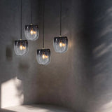 Black Gradient Glass Modern Pendant Light