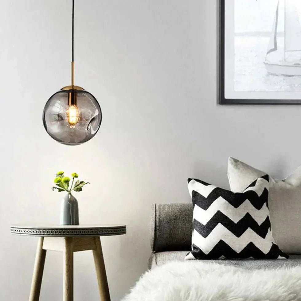 Suspension Moderne En Verre Bulle Pour Chambre - Clowas.fr