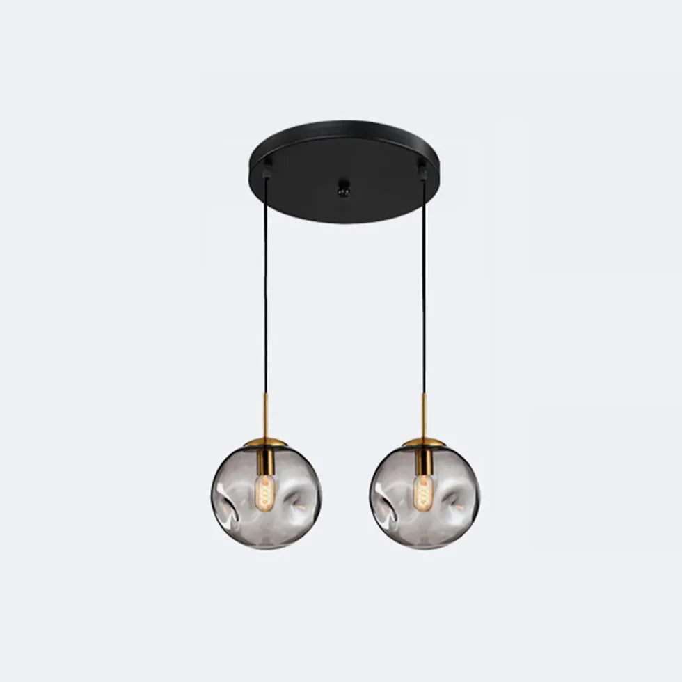 Suspension moderne en verre bulle pour chambre