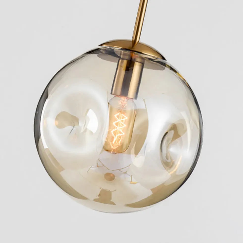 Suspension moderne en verre bulle pour chambre