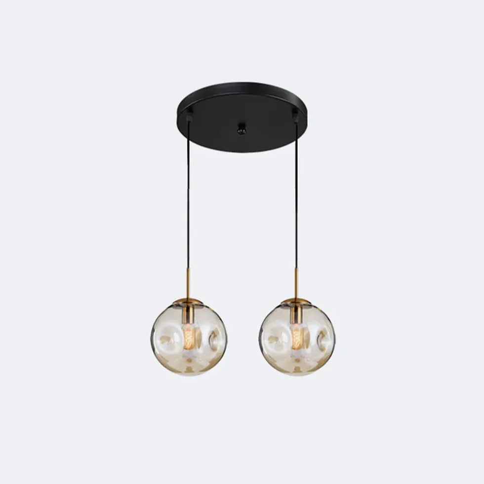 Suspension moderne en verre bulle pour chambre