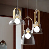 Transparent Glass Modern Dining Room Pendant Light