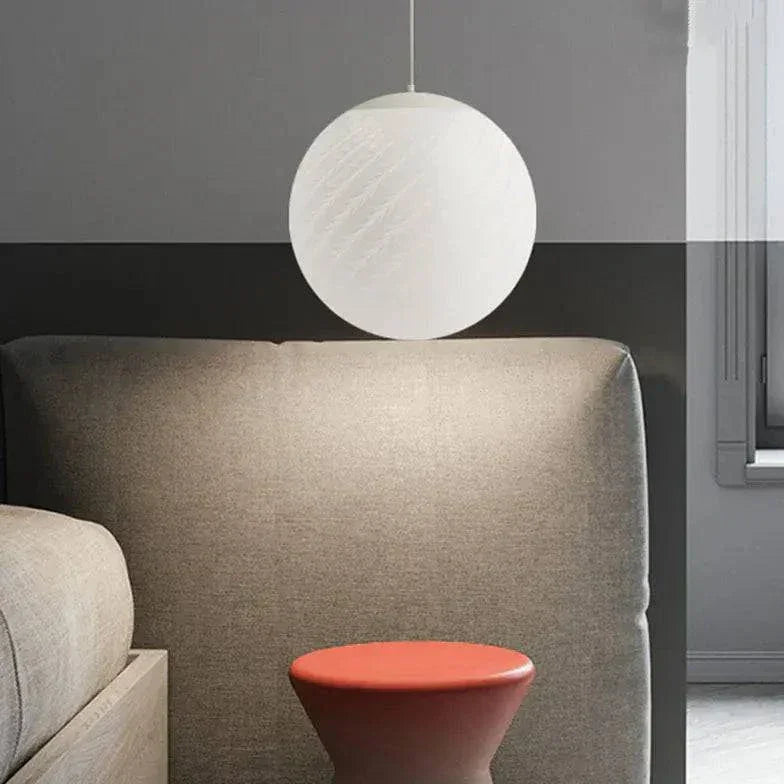 Lustre Boule De Verre Simple Et Moderne - Clowas.fr