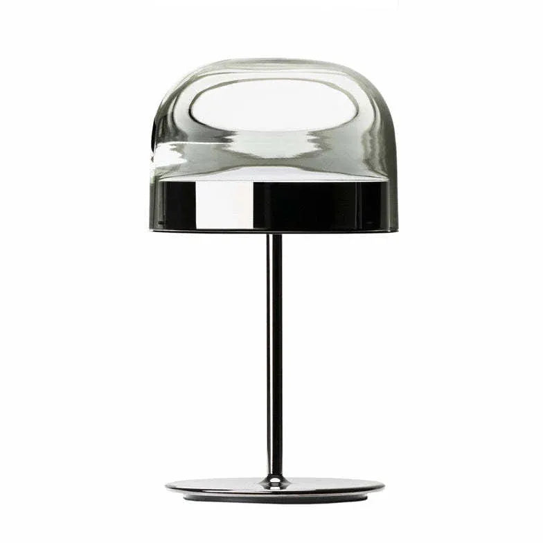 Lampe de table minimaliste métallique de l'ombre en forme