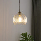 Luminaire suspension boules verre style nordique rétro