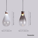 Suspension Goutte D'Eau Verre Moderne Nordique - Clowas.fr