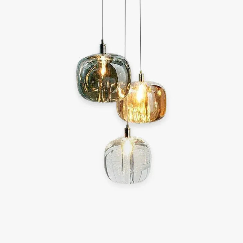 Luminaire Suspension En Verre Transparent Moderne Créatif