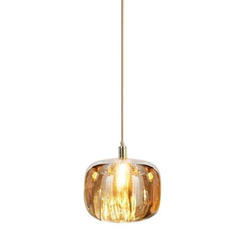 Luminaire Suspension En Verre Transparent Moderne Créatif