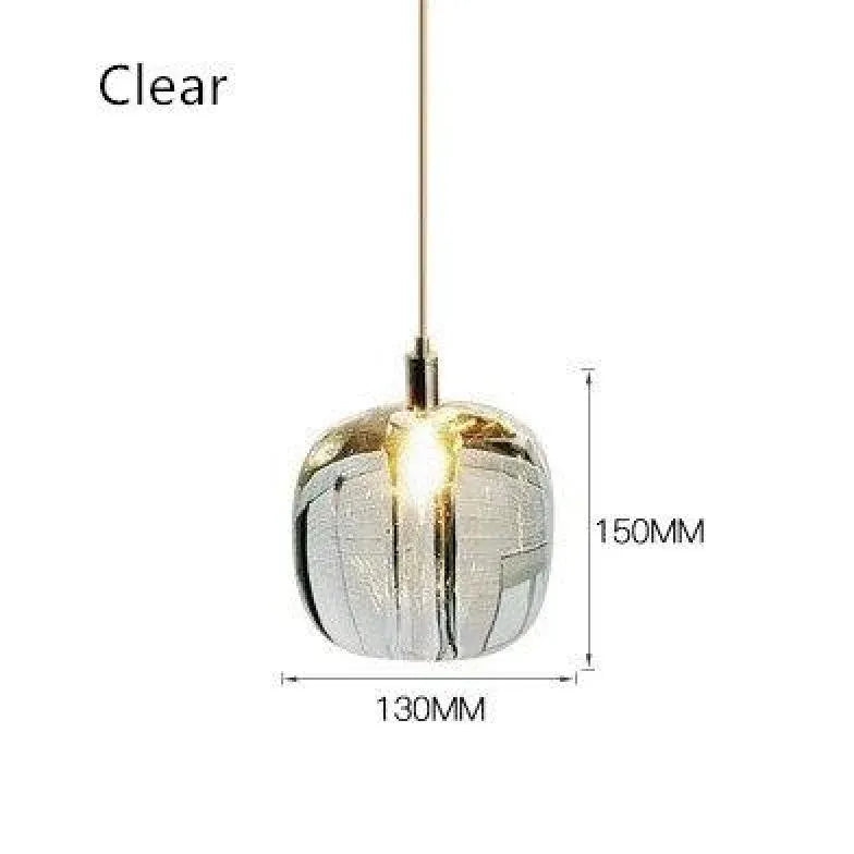 Luminaire Suspension En Verre Transparent Moderne Créatif