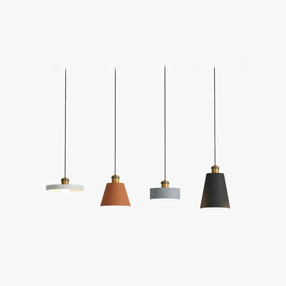 Géométrique Multicolore Modern Metal Pendant Light