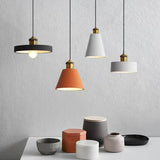 Géométrique Multicolore Modern Metal Pendant Light