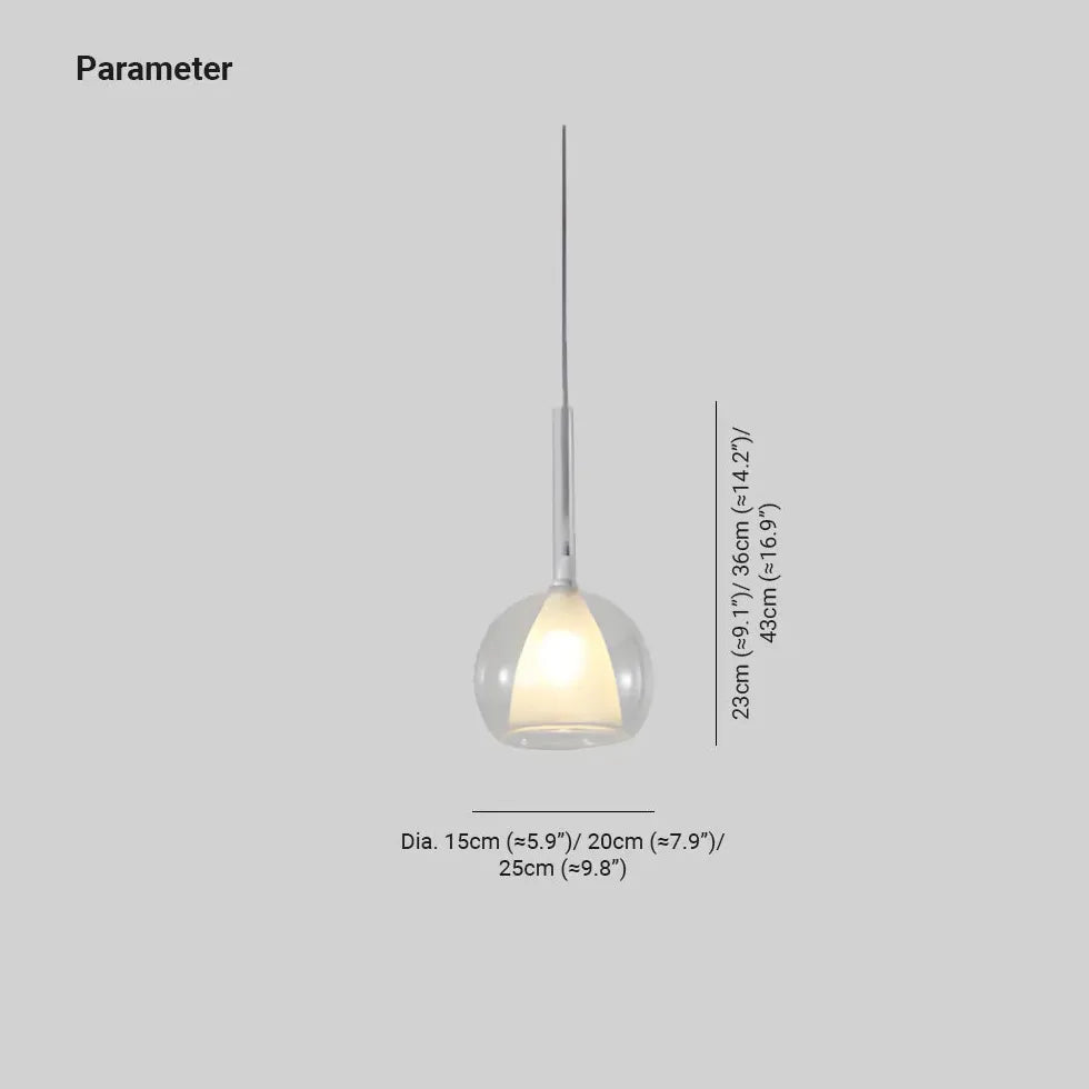 Luminaire suspendu boule créatif minimaliste moderne