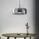 Disc-Shaped Dining Modern Glass Pendant Light