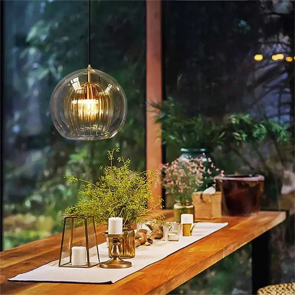 Suspension Bubble Verre Design Simple Salle À Manger