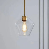 Suspension En Verre Transparent Polygonale Industrielle - Clowas.fr
