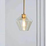 Suspension En Verre Transparent Polygonale Industrielle - Clowas.fr