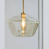 Suspension En Verre Transparent Polygonale Industrielle - Clowas.fr
